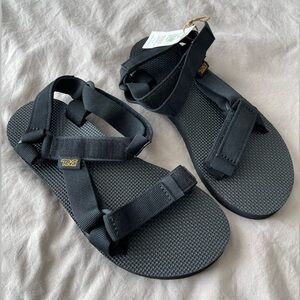 Teva Original Black Sandals in Black